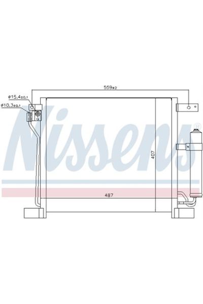 Condensatore, Climatizzatore NISSENS 123-940384