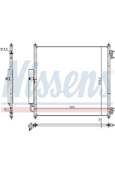 Condensatore, Climatizzatore NISSENS 123-940408