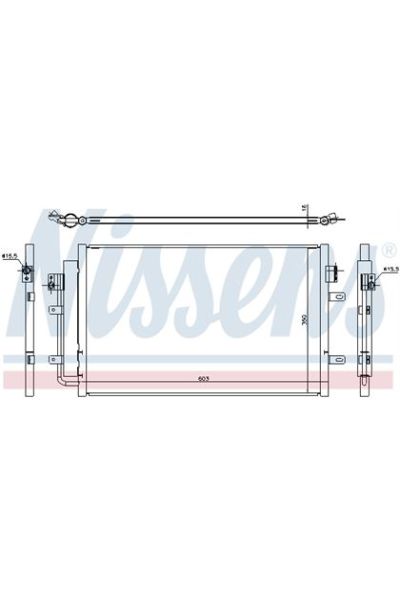 Condensatore, Climatizzatore NISSENS 123-940431