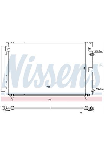 Condensatore, Climatizzatore NISSENS 123-940433