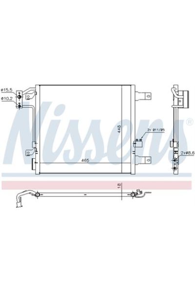 Condensatore, Climatizzatore NISSENS 123-940441