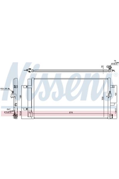 Condensatore, Climatizzatore NISSENS 123-940453