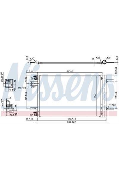 Condensatore, Climatizzatore NISSENS 123-940458