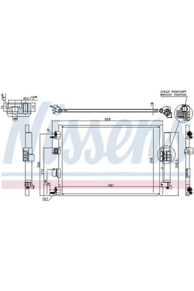 Condensatore, Climatizzatore NISSENS 123-940463