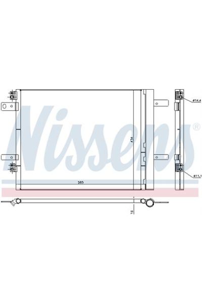 Condensatore, Climatizzatore NISSENS 123-940535