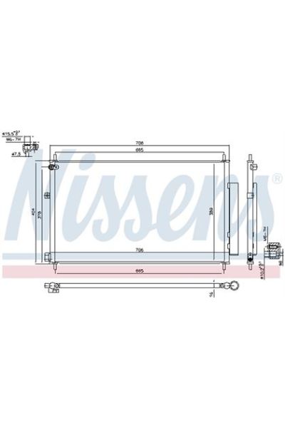 Condensatore, Climatizzatore NISSENS 123-940538