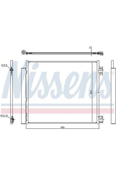 Condensatore, Climatizzatore NISSENS 123-940546