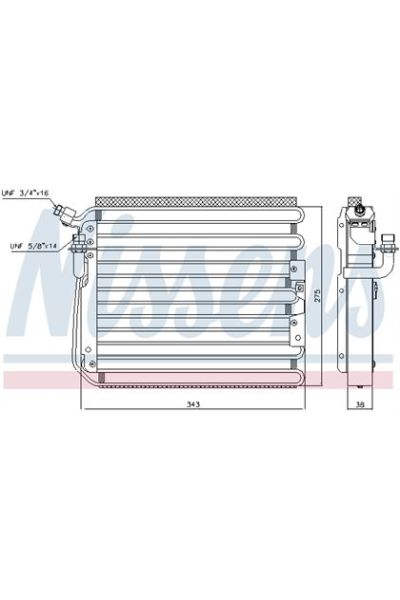 Condensatore, Climatizzatore NISSENS 123-940551