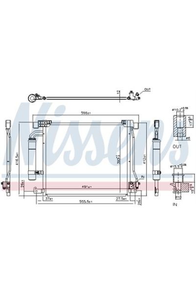 Condensatore, Climatizzatore NISSENS 123-940555