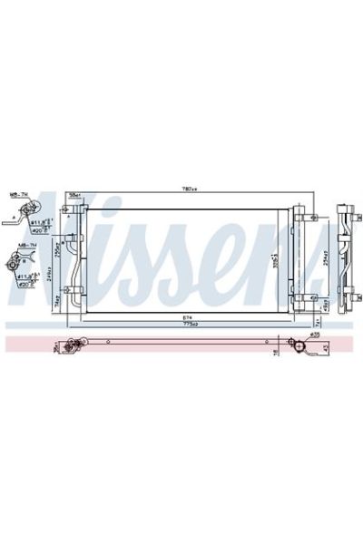 Condensatore, Climatizzatore NISSENS 123-940569