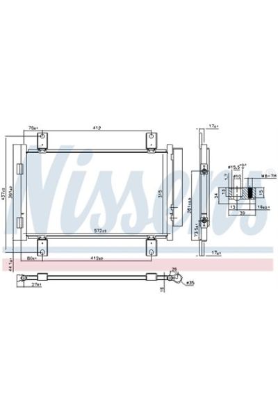 Condensatore, Climatizzatore NISSENS 123-940635