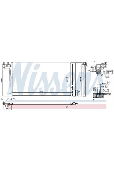 Condensatore, Climatizzatore NISSENS 123-940765