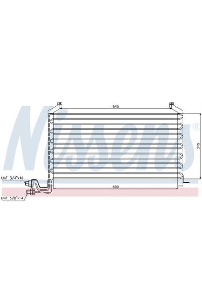 Condensatore, Climatizzatore NISSENS 123-94088