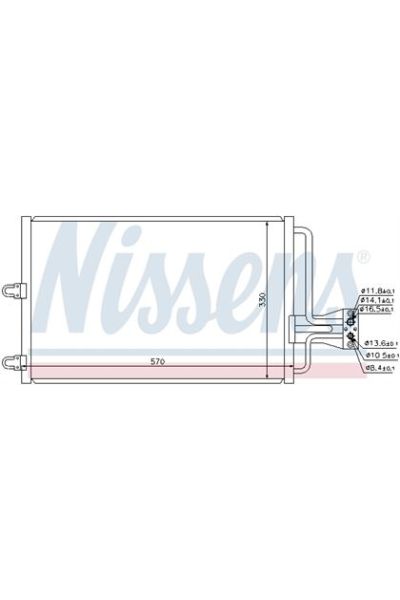 Condensatore, Climatizzatore NISSENS 123-94100