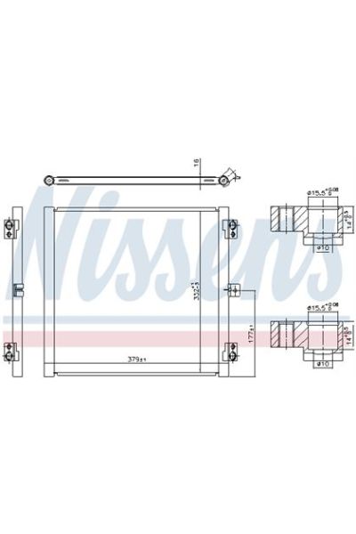 Condensatore, Climatizzatore NISSENS 123-941079