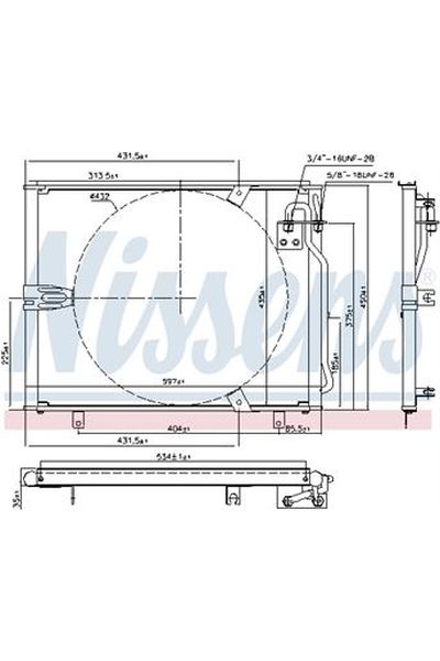 Condensatore, Climatizzatore NISSENS 123-94158