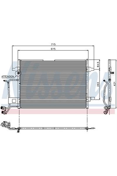 Condensatore, Climatizzatore NISSENS 123-94207