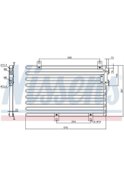 Condensatore, Climatizzatore NISSENS 123-94208