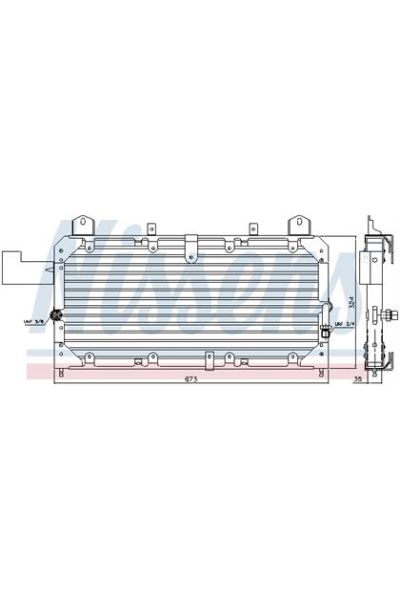 Condensatore, Climatizzatore NISSENS 123-94214