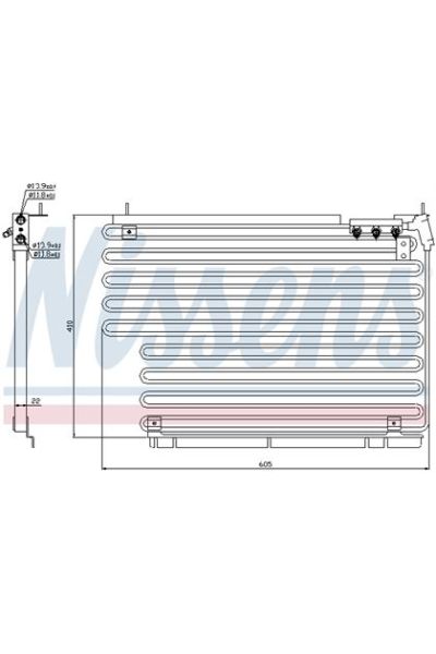 Condensatore, Climatizzatore NISSENS 123-94216