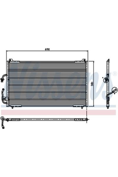 Condensatore, Climatizzatore NISSENS 123-94224