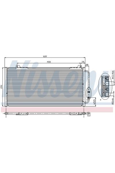 Condensatore, Climatizzatore NISSENS 123-94255