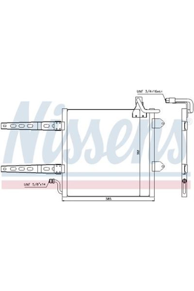 Condensatore, Climatizzatore NISSENS 123-94260