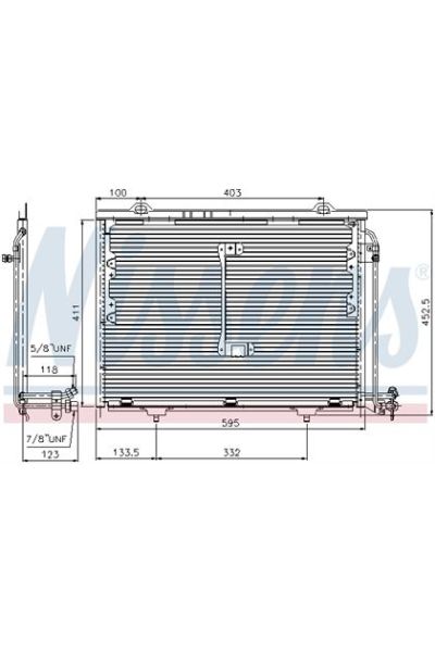 Condensatore, Climatizzatore NISSENS 123-94284