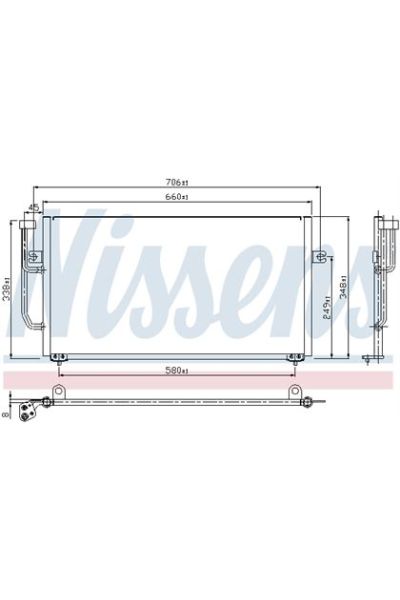 Condensatore, Climatizzatore NISSENS 123-94306