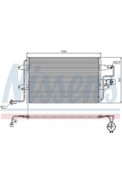 Condensatore, Climatizzatore NISSENS 123-94310