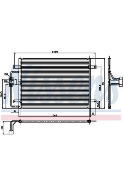 Condensatore, Climatizzatore NISSENS 123-94323