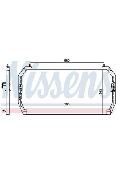 Condensatore, Climatizzatore NISSENS 123-94331