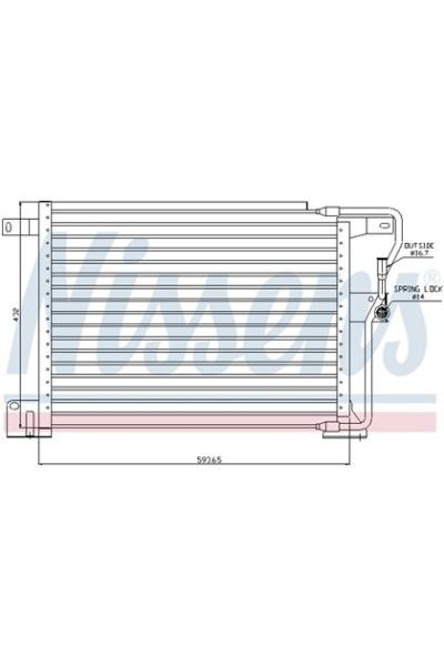 Condensatore, Climatizzatore NISSENS 123-94346