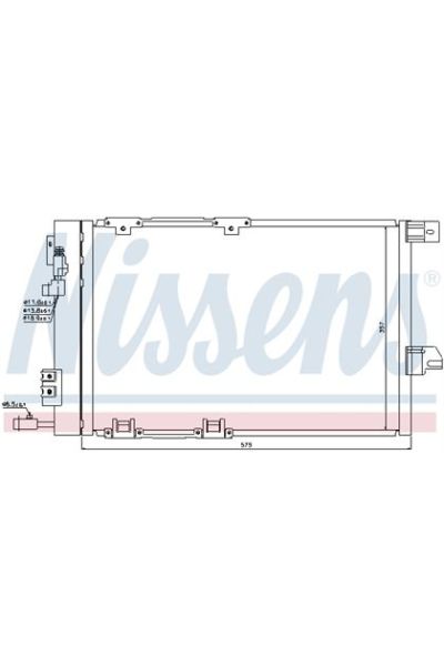 Condensatore, Climatizzatore NISSENS 123-94384