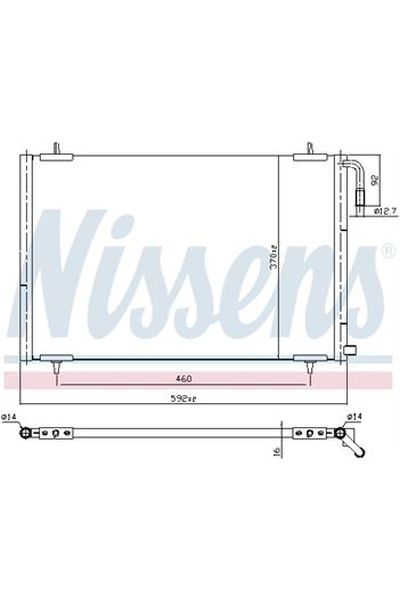 Condensatore, Climatizzatore NISSENS 123-94392