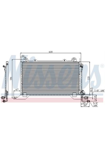 Condensatore, Climatizzatore NISSENS 123-94425