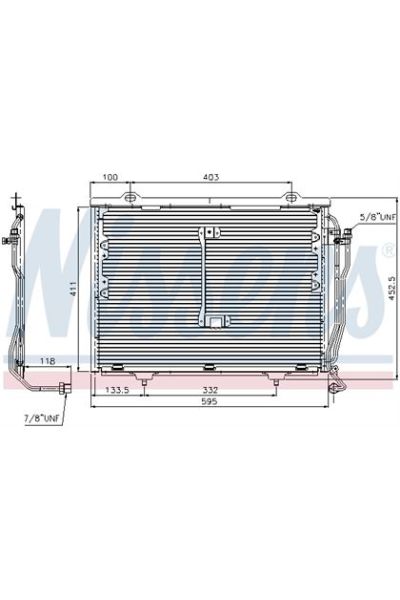 Condensatore, Climatizzatore NISSENS 123-94426