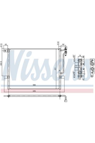 Condensatore, Climatizzatore NISSENS 123-94431