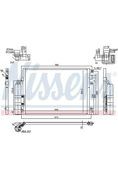 Condensatore, Climatizzatore NISSENS 123-94439