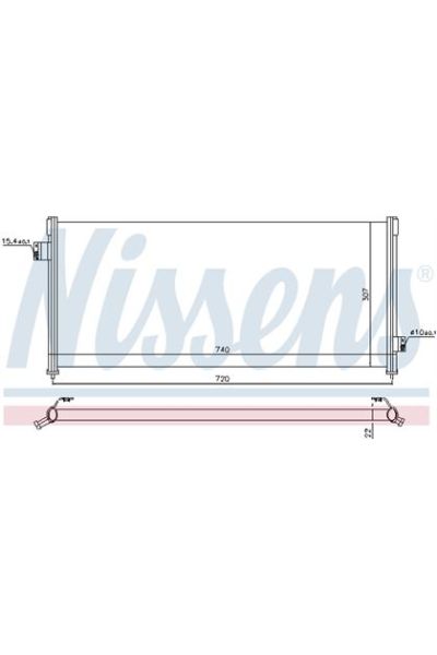 Condensatore, Climatizzatore NISSENS 123-94509