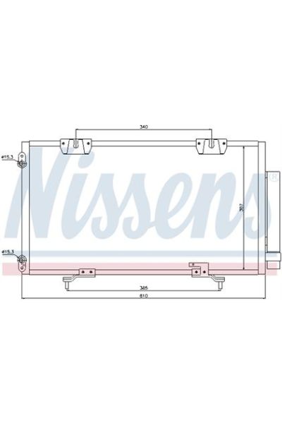 Condensatore, Climatizzatore NISSENS 123-94540