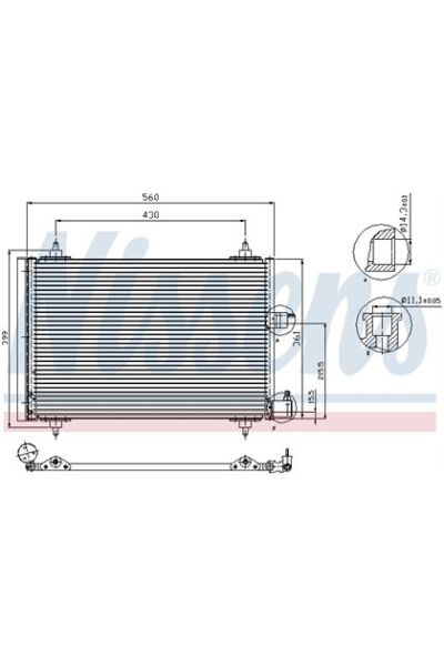 Condensatore, Climatizzatore NISSENS 123-94542