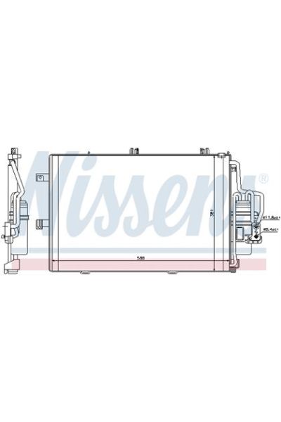 Condensatore, Climatizzatore NISSENS 123-94546