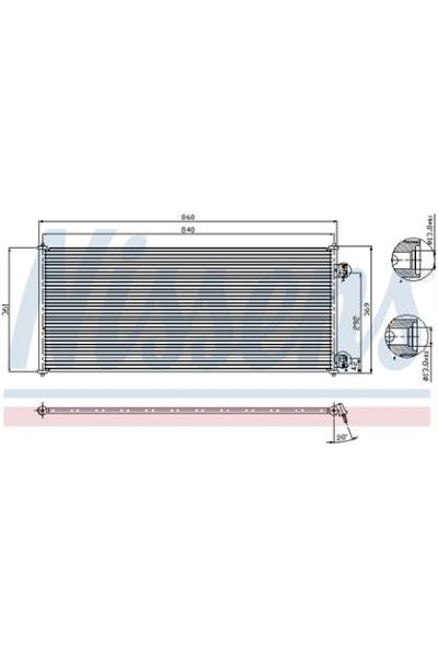 Condensatore, Climatizzatore NISSENS 123-94577