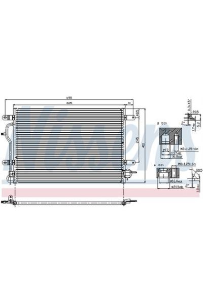 Condensatore, Climatizzatore NISSENS 123-94583