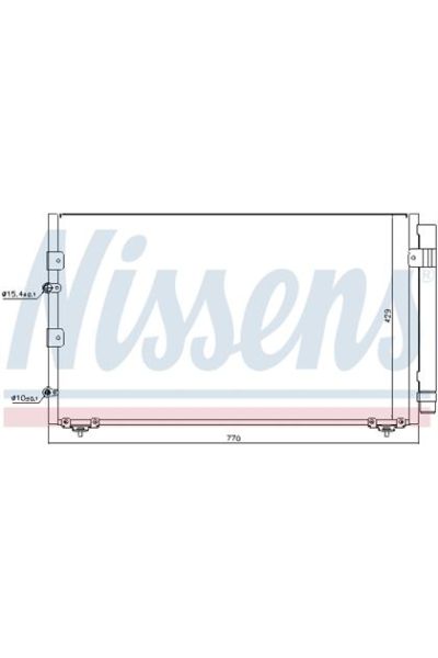 Condensatore, Climatizzatore NISSENS 123-94608