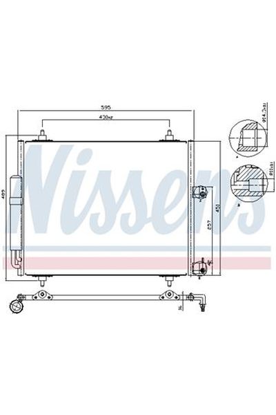 Condensatore, Climatizzatore NISSENS 123-94609