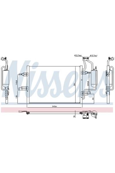 Condensatore, Climatizzatore NISSENS 123-94624