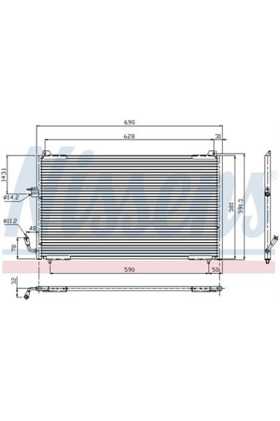 Condensatore, Climatizzatore NISSENS 123-94625