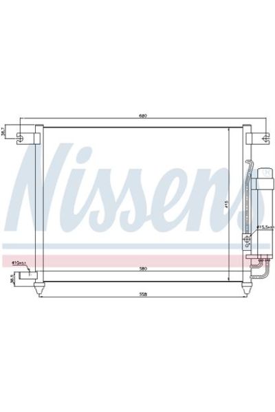 Condensatore, Climatizzatore NISSENS 123-94641